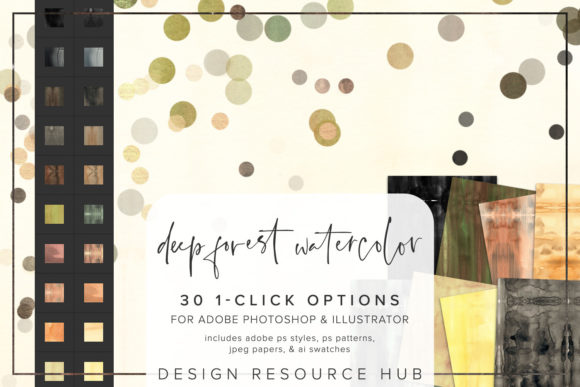 Deep Forest Watercolor Photoshop Styles