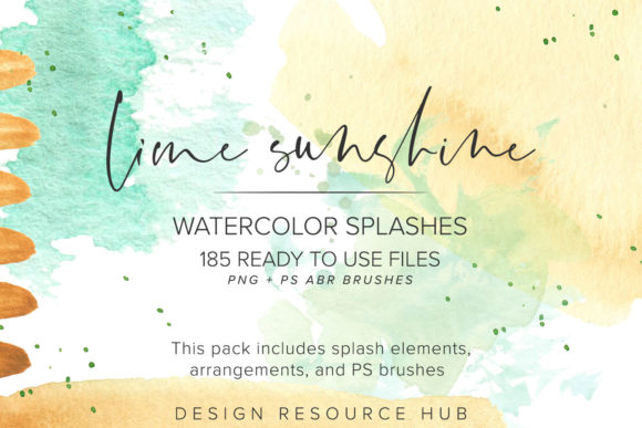 Lime Sunshine Watercolor Splashes: A Practical Guide for Designers