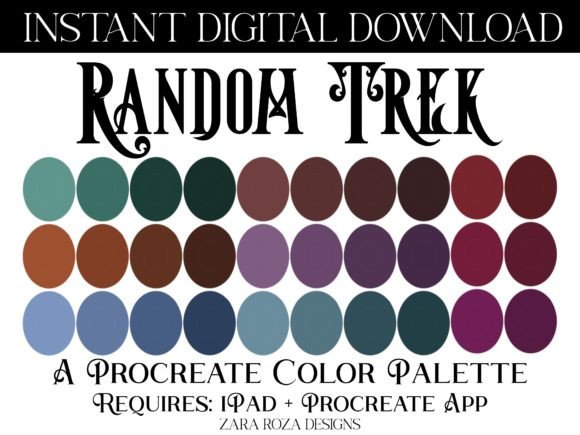 Random Trek Procreate Color Palette: A Review for Digital Artists