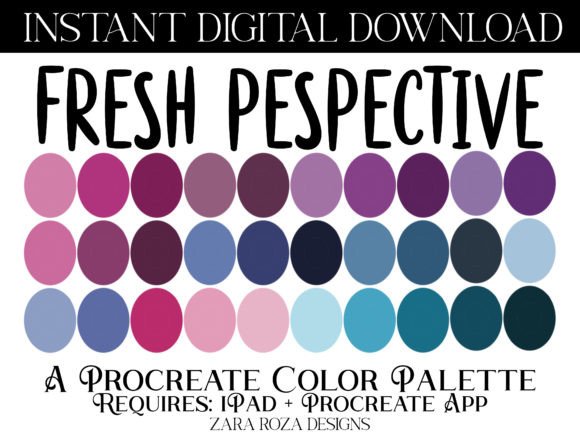 Revitalizing Digital Art with the Fresh Perspective Procreate Palette