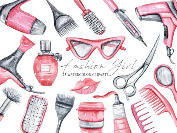 Watercolor Fashion Clipart - 23 Png File: A Creative Resource Guide